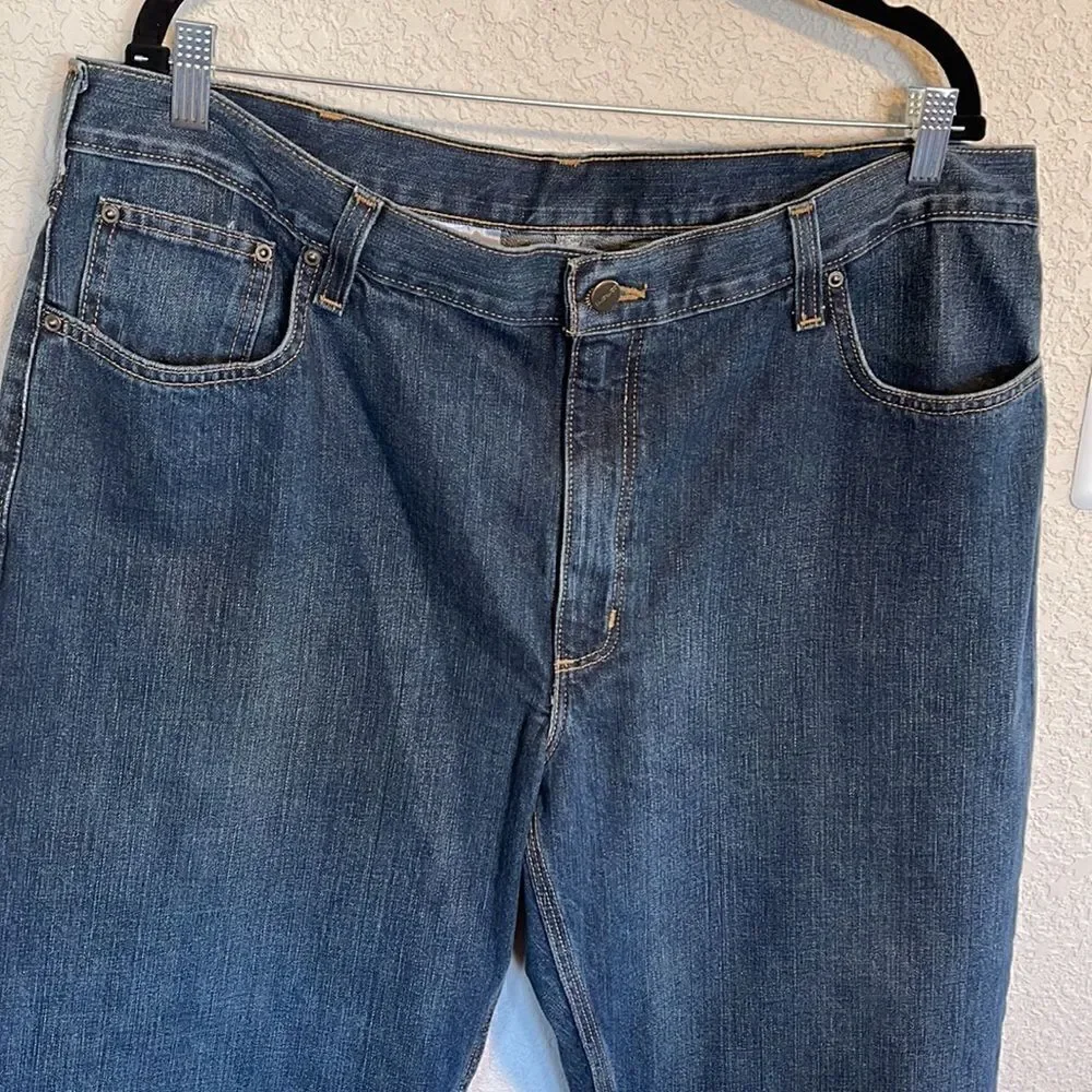 Carhartt- Men’s Blue Denim Relaxed Fit Jeans, Size 40 x 30